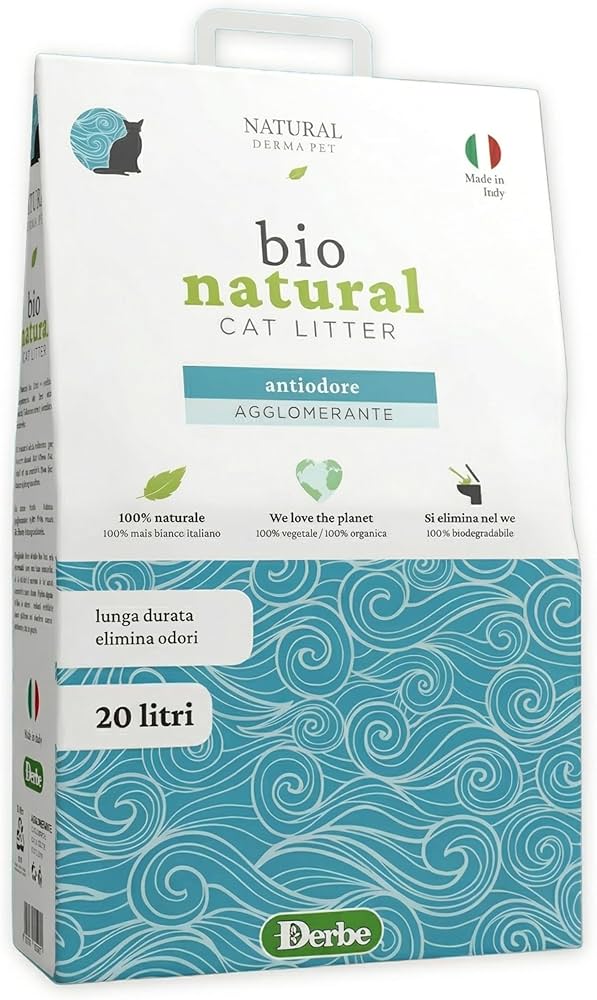 Lettiera Gatto Agglomerante Antiodore 100% Naturale 20 L