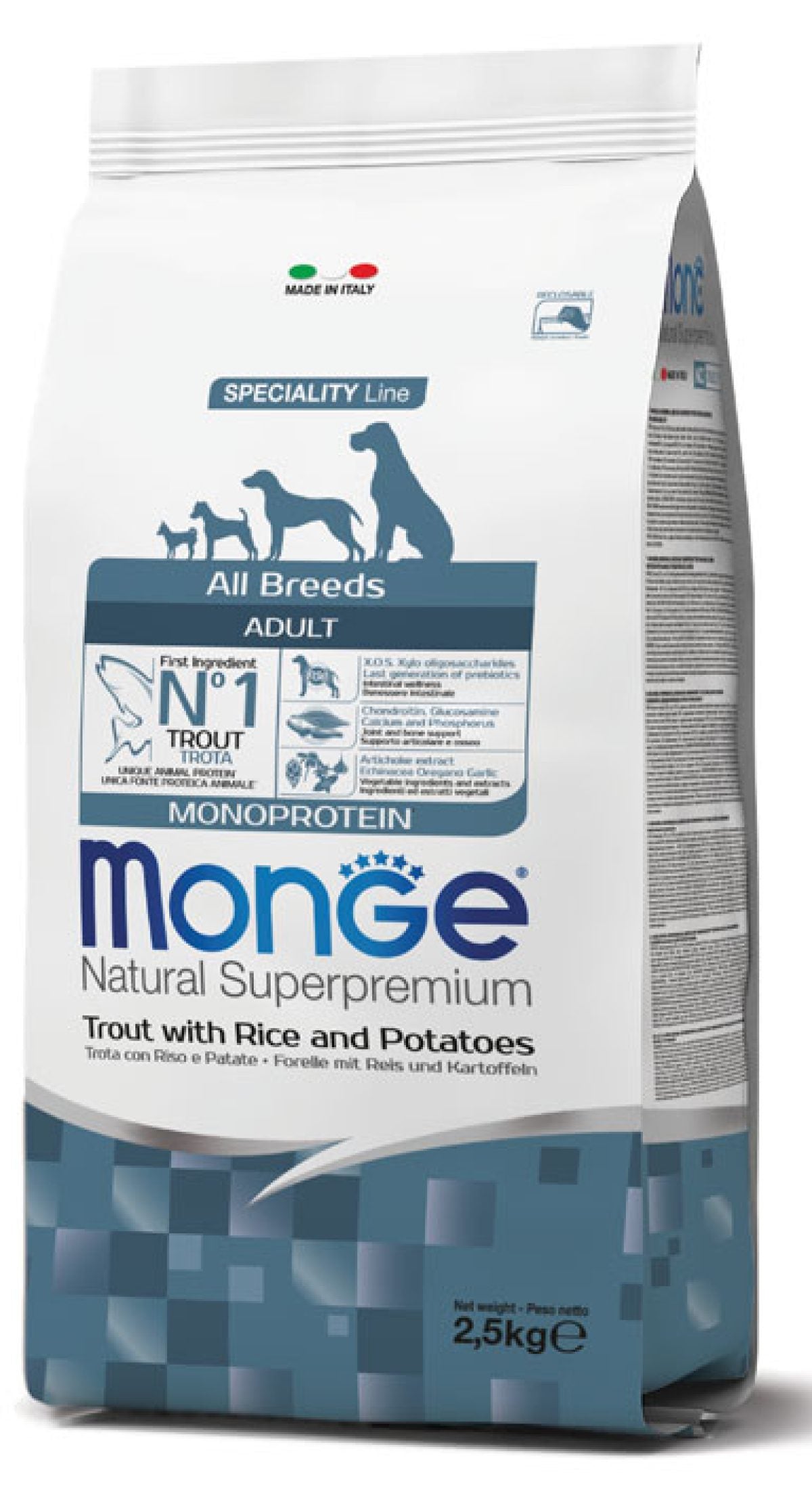 Monge all breeds 2.5kg 狗干粮