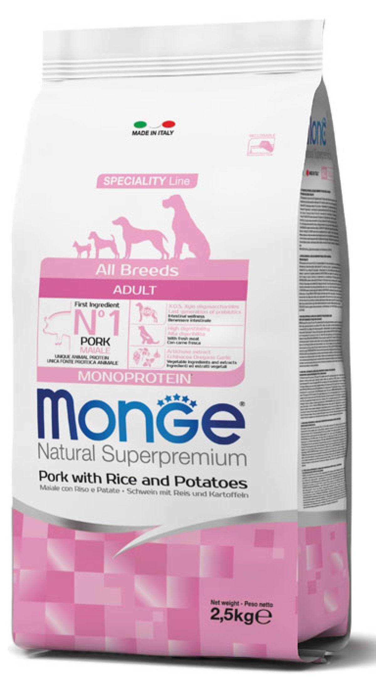 Monge all breeds 2.5kg 狗干粮