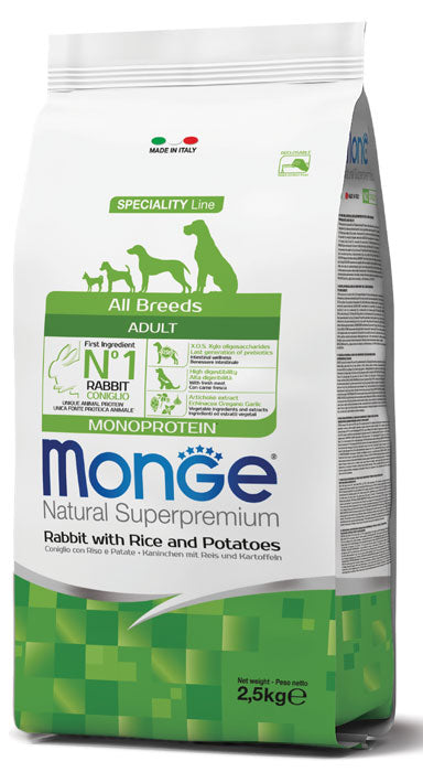 Monge all breeds 2.5kg 狗干粮